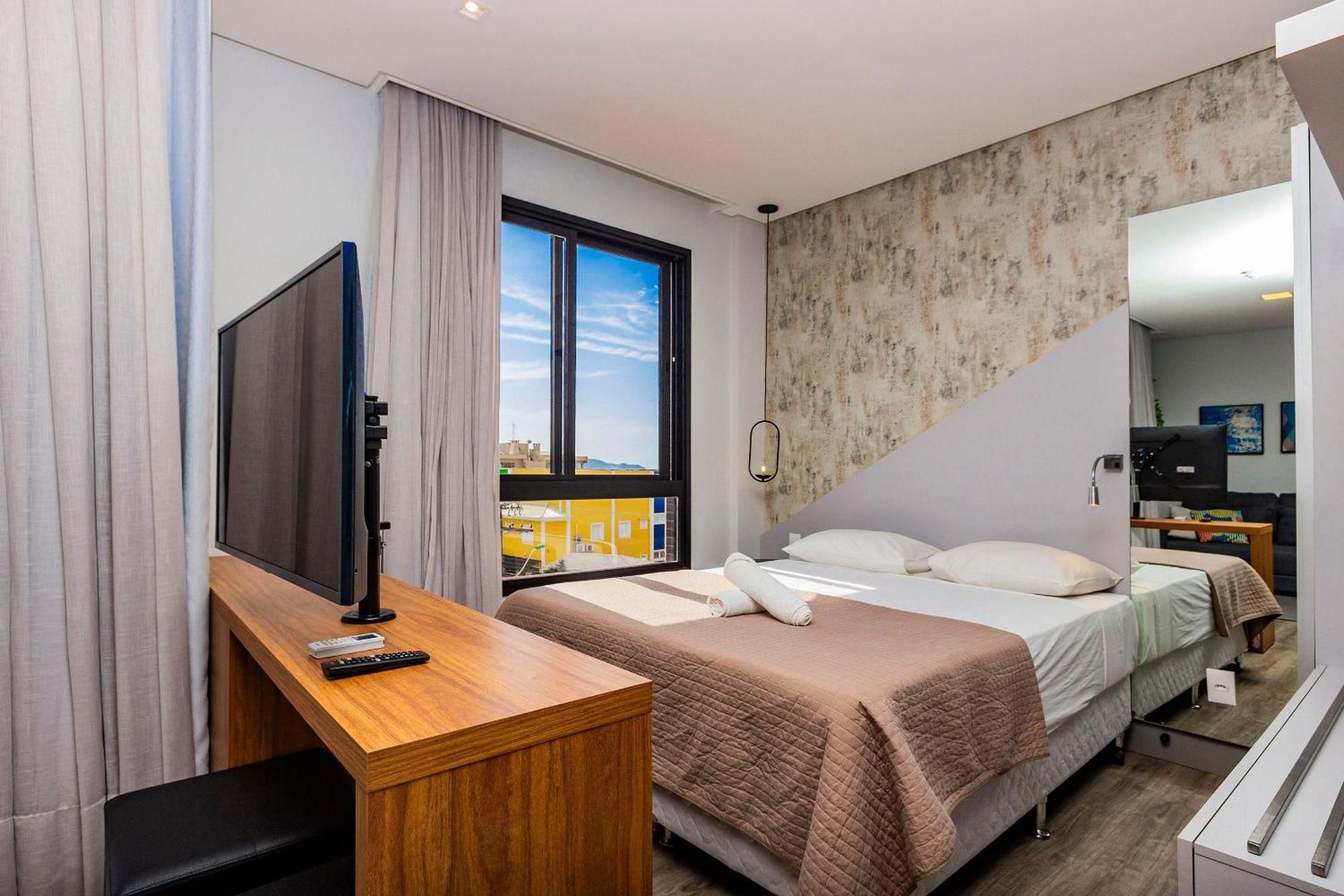 Aion Suites 205 - Lindo Apartamento Com Vista Para O Mar, A 60M Da Praia De Bombinhas, Com Piscina E Academia No Rooftop. Екстер'єр фото